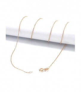 ékszer webshop Sterling ezüst nyaklánc, arany bevonattal - 50 cm