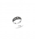 ékszer webshop Görög mintával díszített, apró köves gyűrű